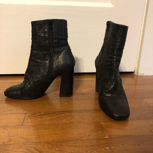 Free People Leather Nolita Ankle Boot Size 36 - Picture 2 of 5